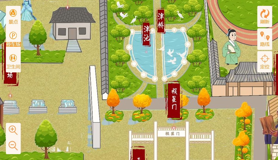 沙湾手绘地图景区语音讲解导览系统：智慧景区建设的基石